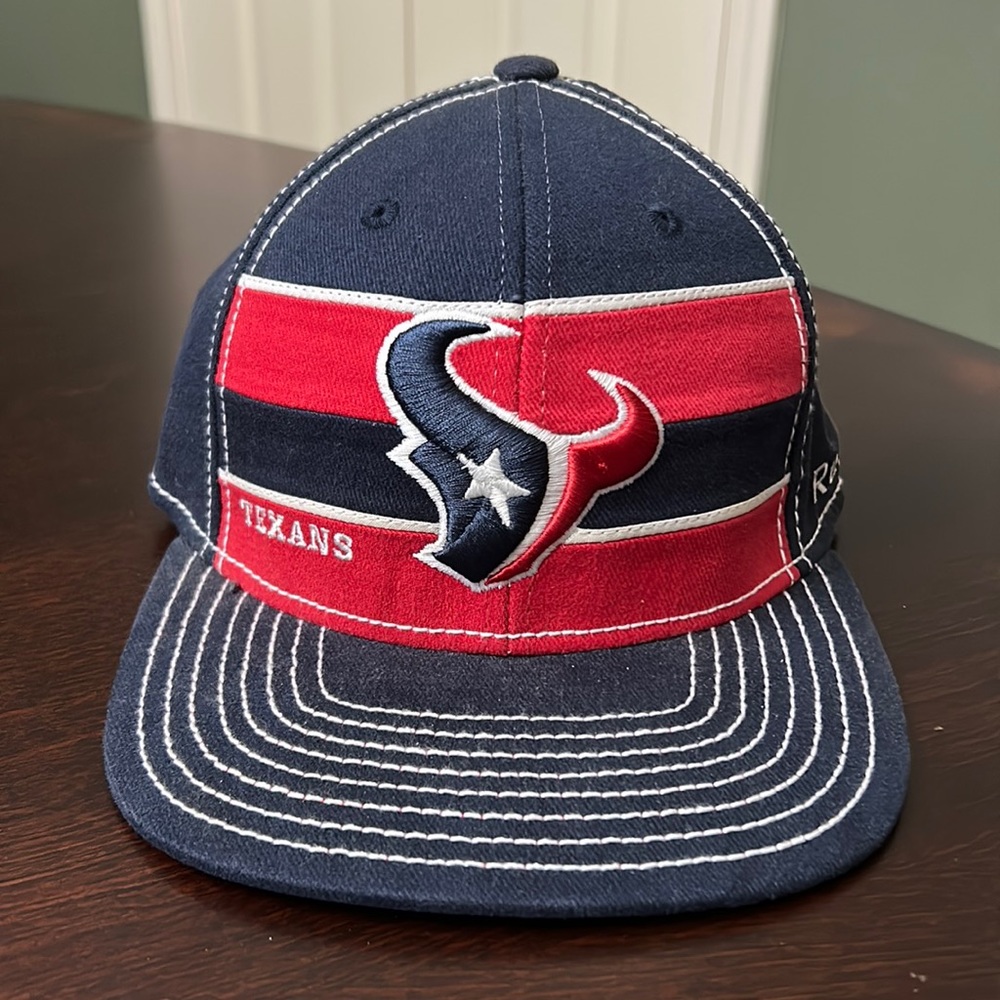 Reebok 2013 Houston Texans On Field NFL Equipment Fitted Hat Small.